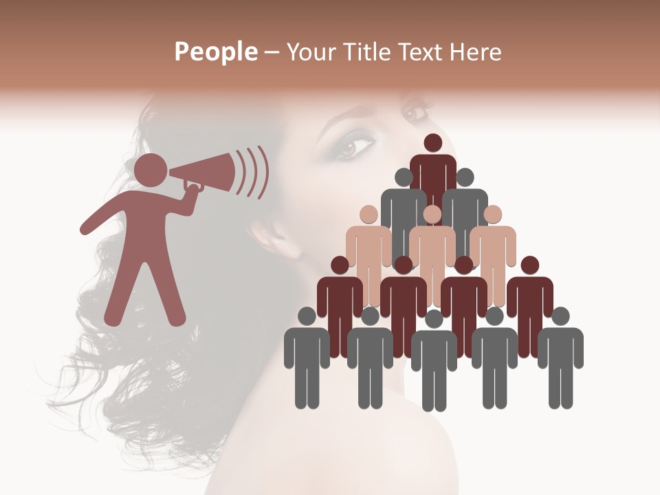 Adult Model Portrait PowerPoint Template