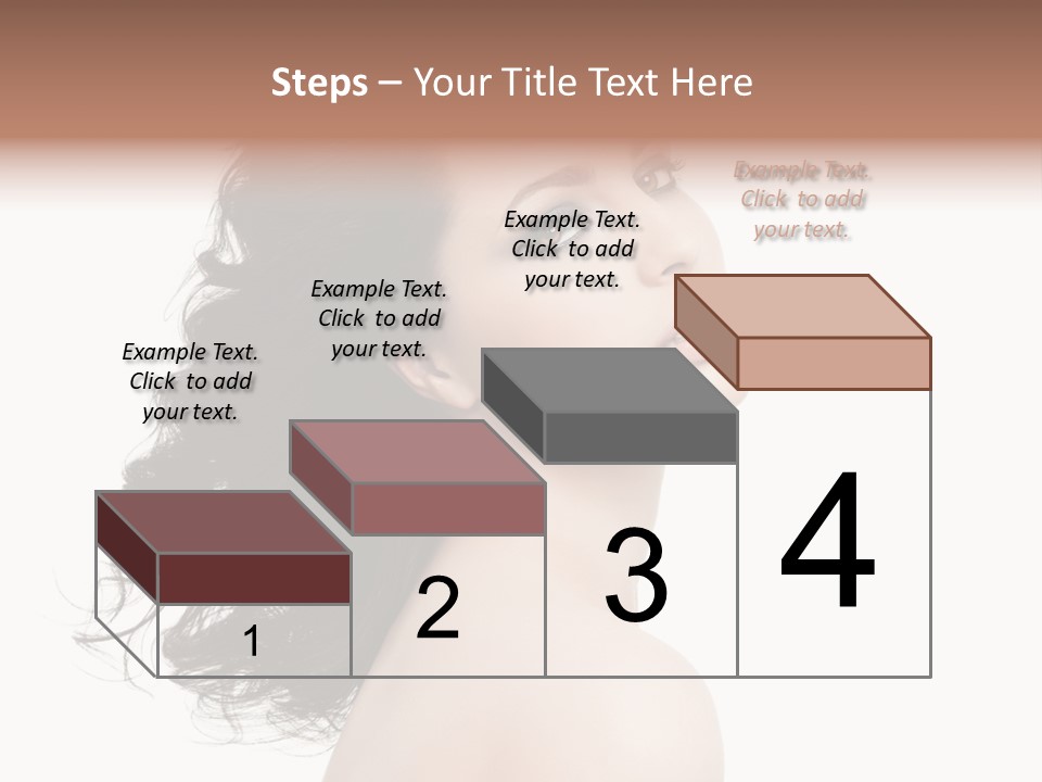 Adult Model Portrait PowerPoint Template