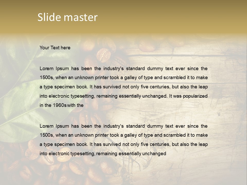 Arabic Wooden Arabica PowerPoint Template