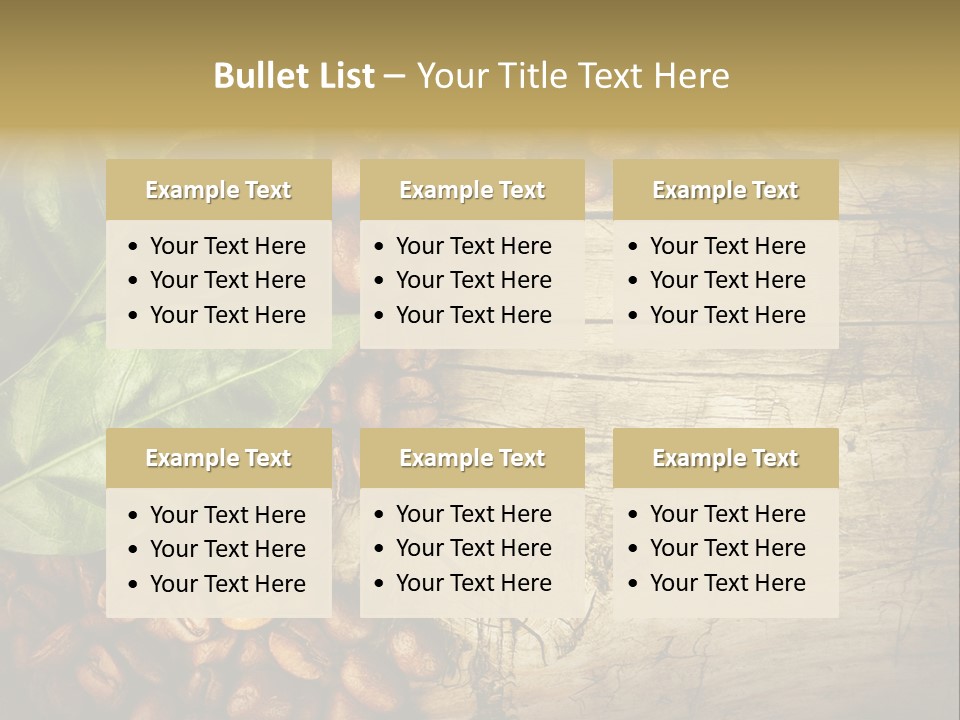 Arabic Wooden Arabica PowerPoint Template