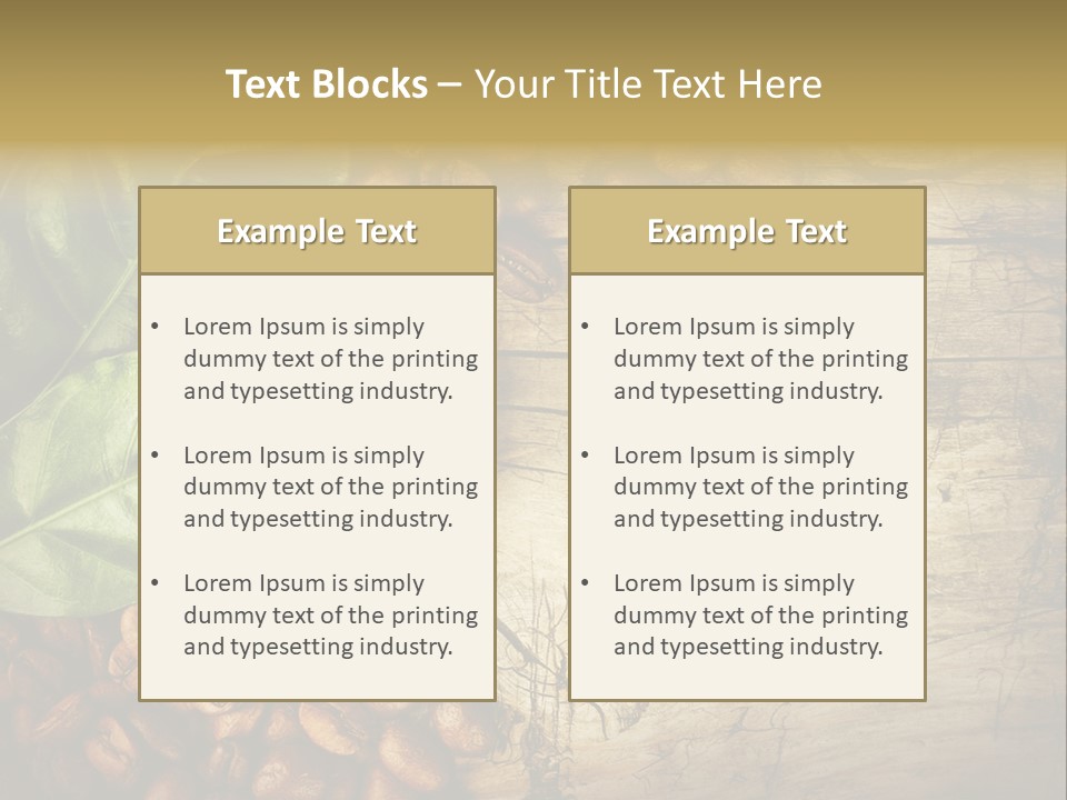Arabic Wooden Arabica PowerPoint Template