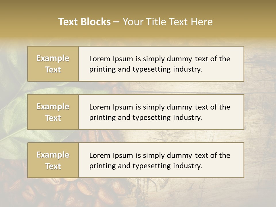 Arabic Wooden Arabica PowerPoint Template