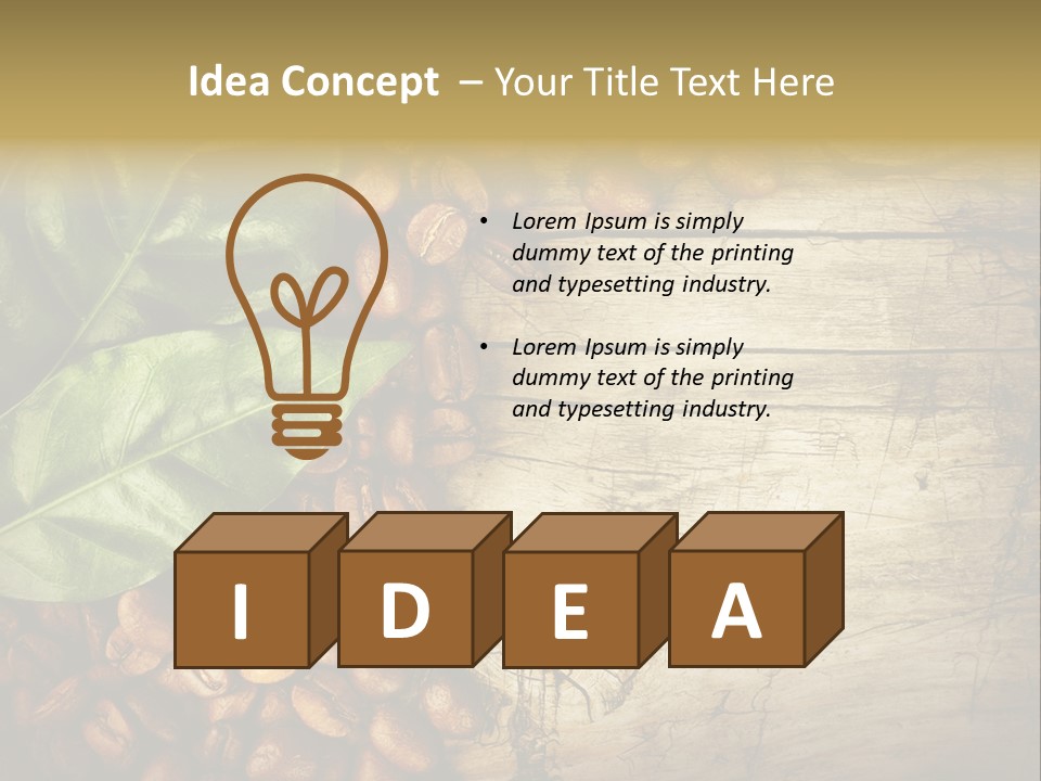 Arabic Wooden Arabica PowerPoint Template