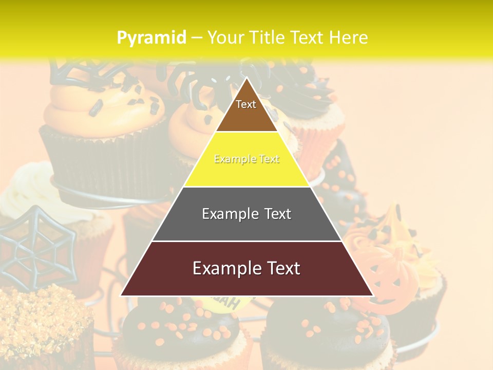 Cup Cake Buttercream Cakes PowerPoint Template