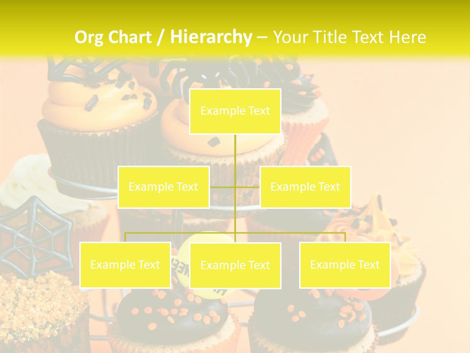 Cup Cake Buttercream Cakes PowerPoint Template