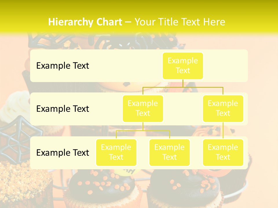 Cup Cake Buttercream Cakes PowerPoint Template