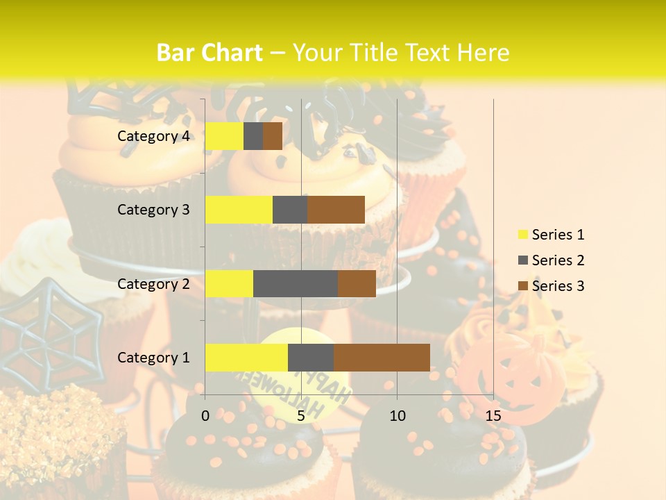 Cup Cake Buttercream Cakes PowerPoint Template