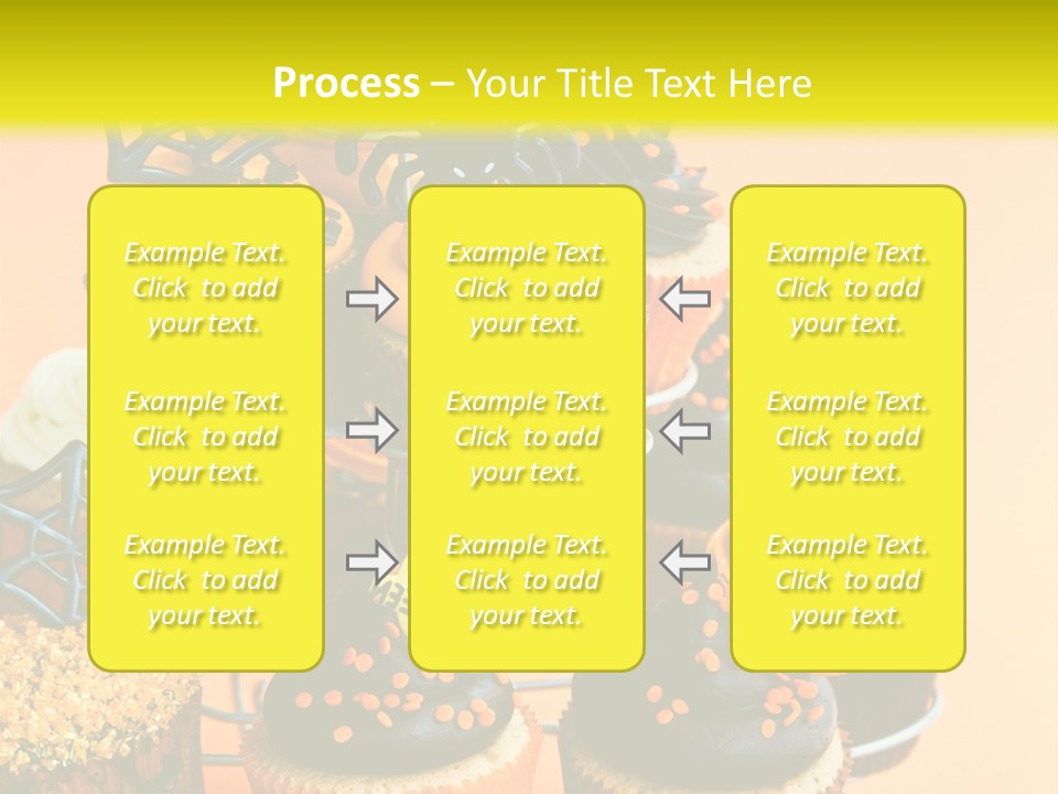 Cup Cake Buttercream Cakes PowerPoint Template