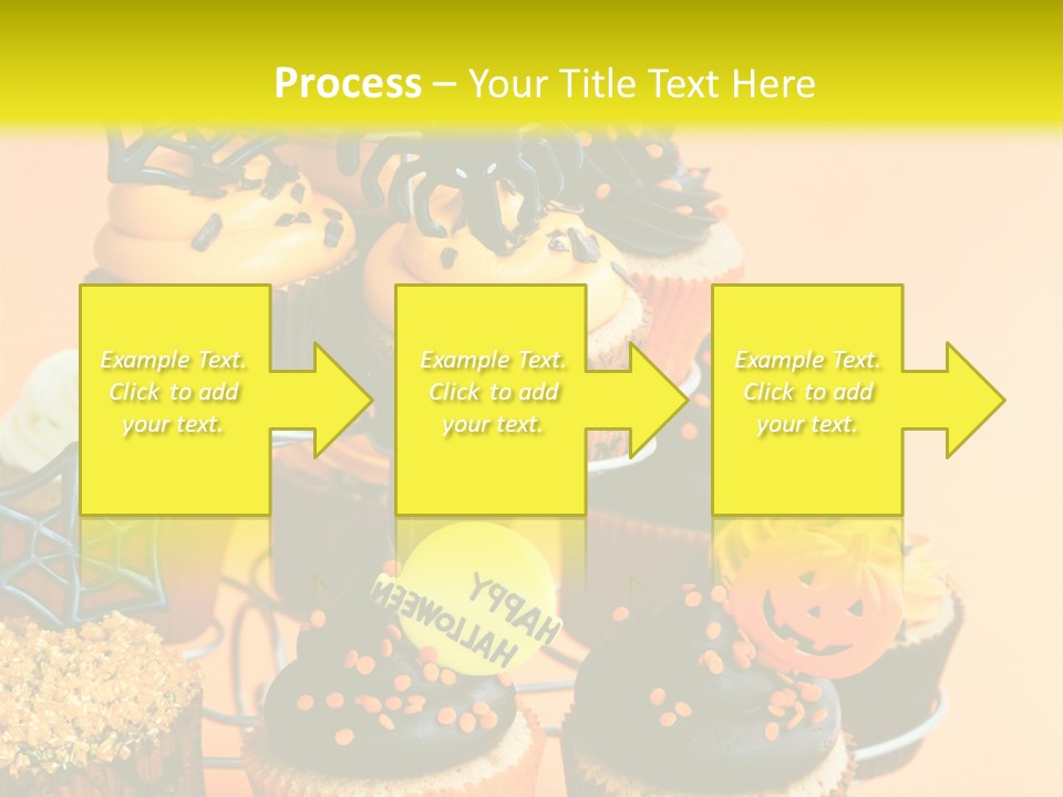 Cup Cake Buttercream Cakes PowerPoint Template