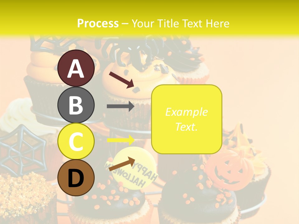 Cup Cake Buttercream Cakes PowerPoint Template