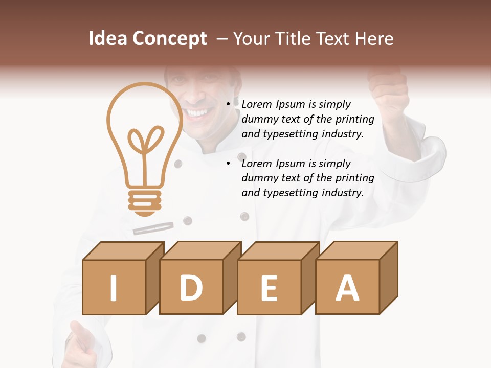 Uniform Vegetarian Occupation PowerPoint Template