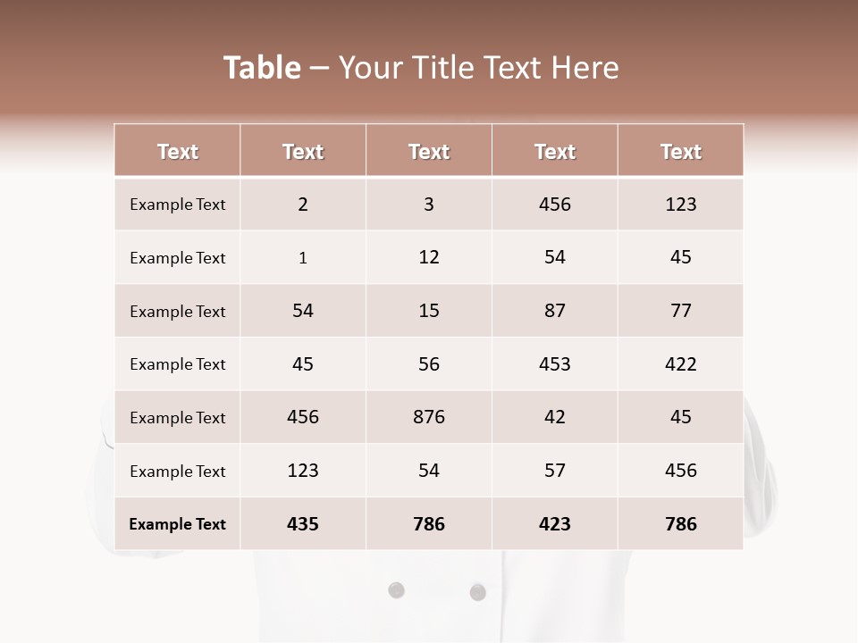 Staff Menu People PowerPoint Template