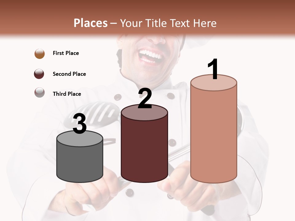 Adult White Baker PowerPoint Template