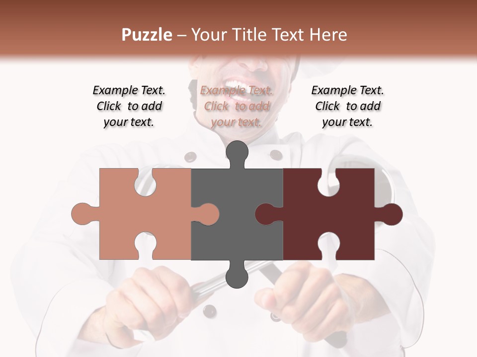 Adult White Baker PowerPoint Template