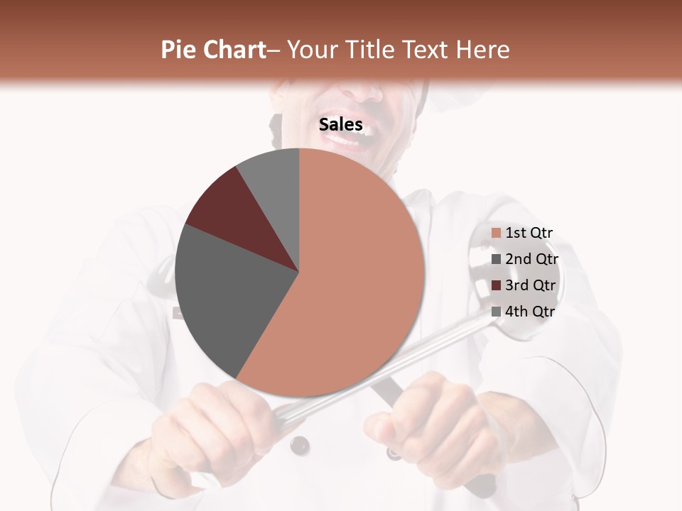 Adult White Baker PowerPoint Template