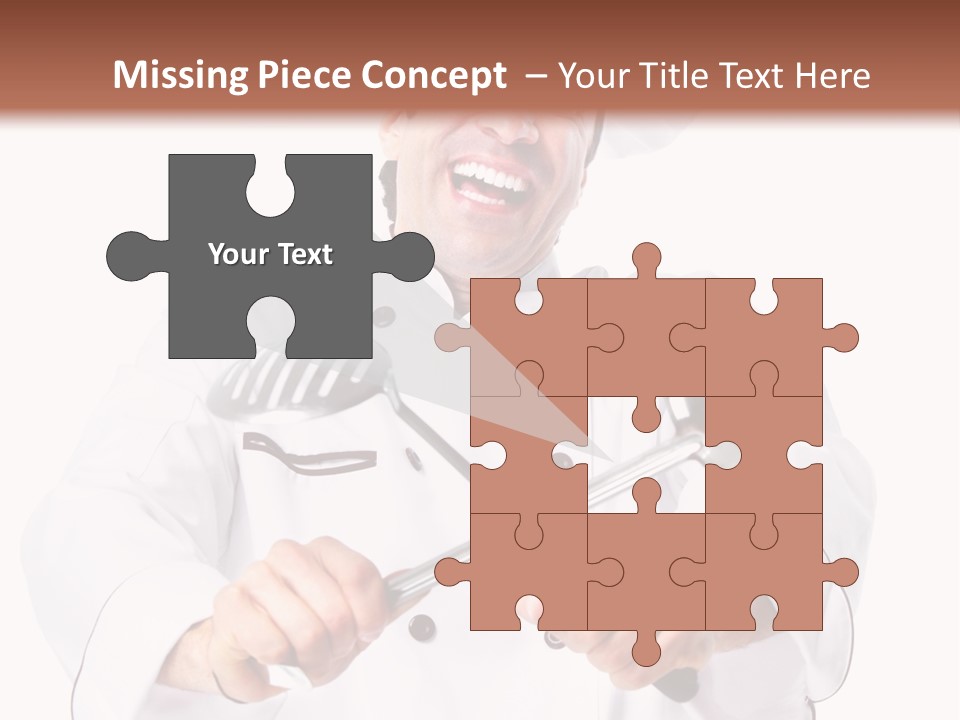 Adult White Baker PowerPoint Template