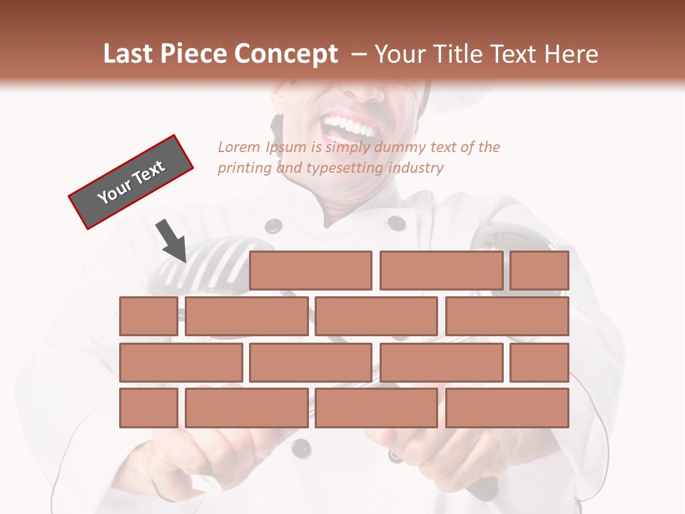 Adult White Baker PowerPoint Template