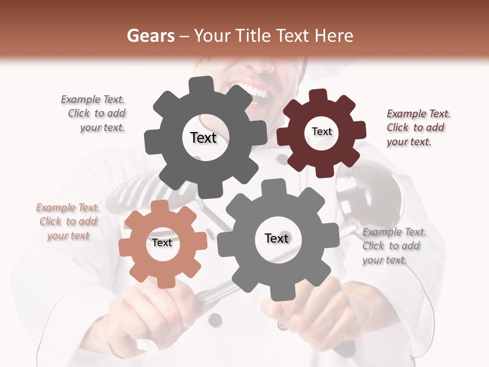 Adult White Baker PowerPoint Template