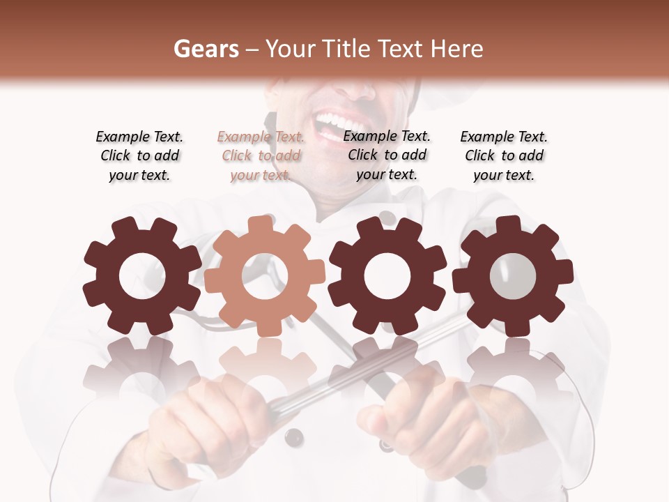 Adult White Baker PowerPoint Template