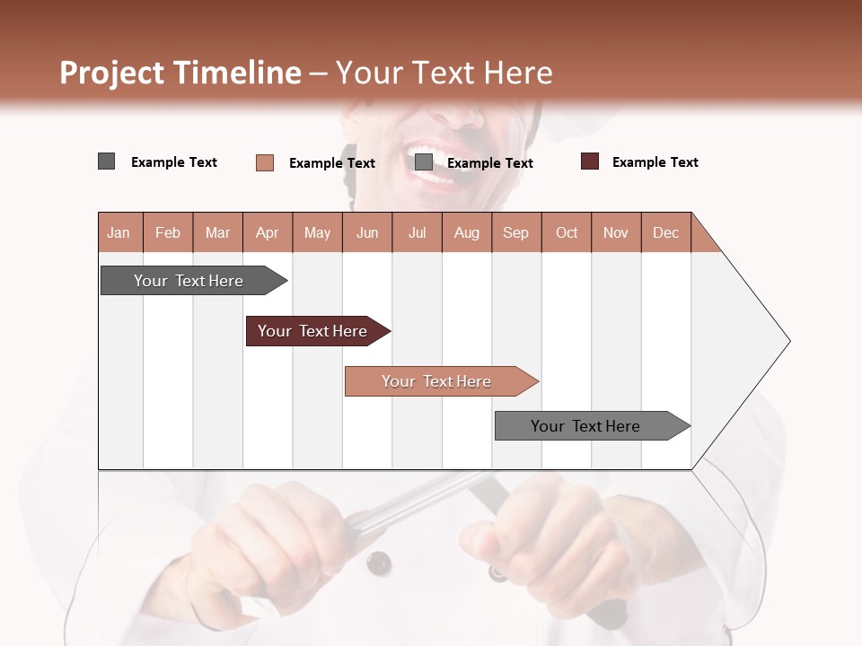 Adult White Baker PowerPoint Template