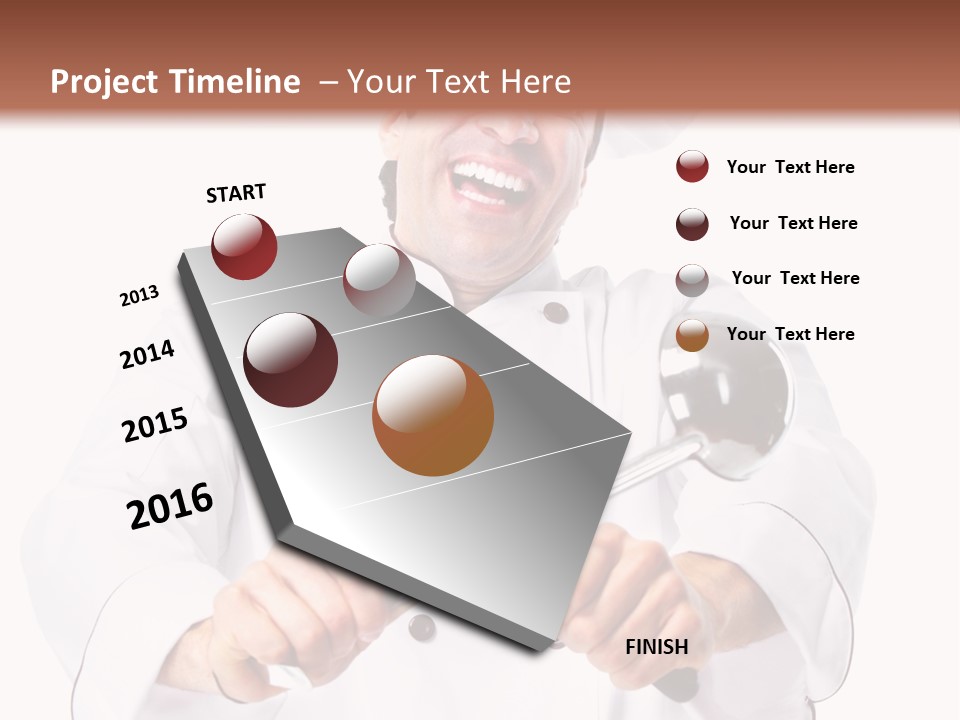 Adult White Baker PowerPoint Template