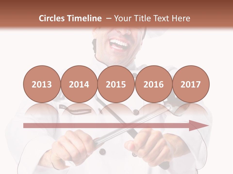 Adult White Baker PowerPoint Template