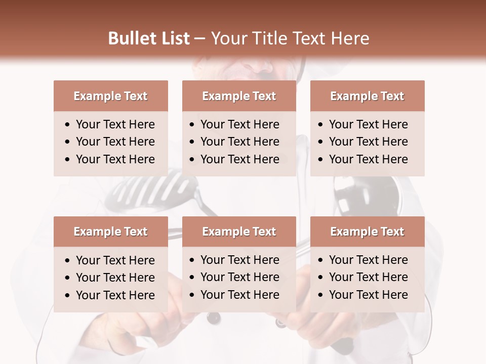 Adult White Baker PowerPoint Template