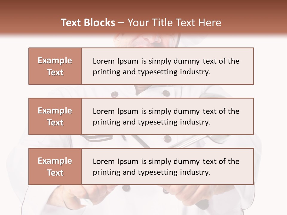 Adult White Baker PowerPoint Template