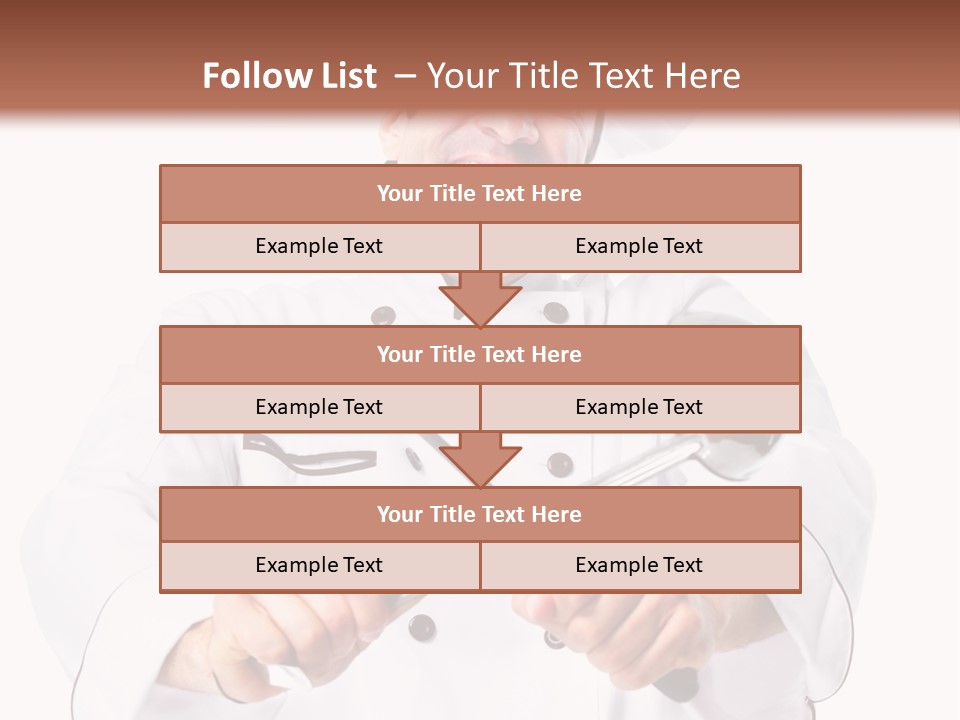 Adult White Baker PowerPoint Template