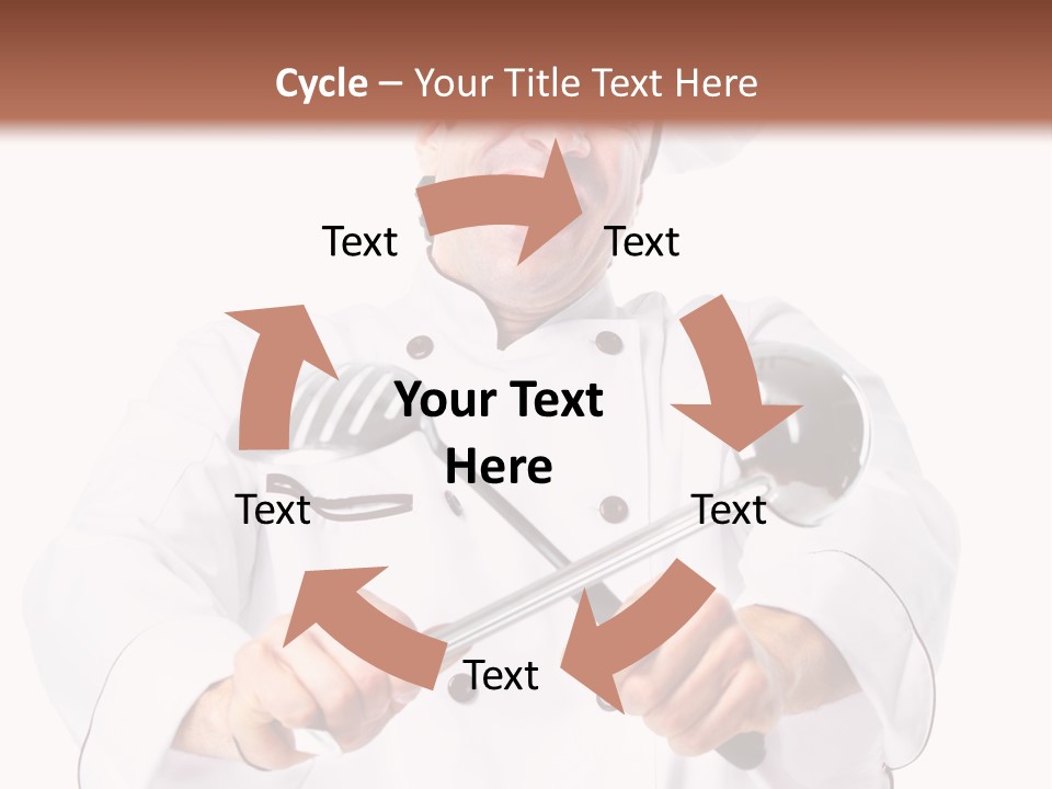 Adult White Baker PowerPoint Template