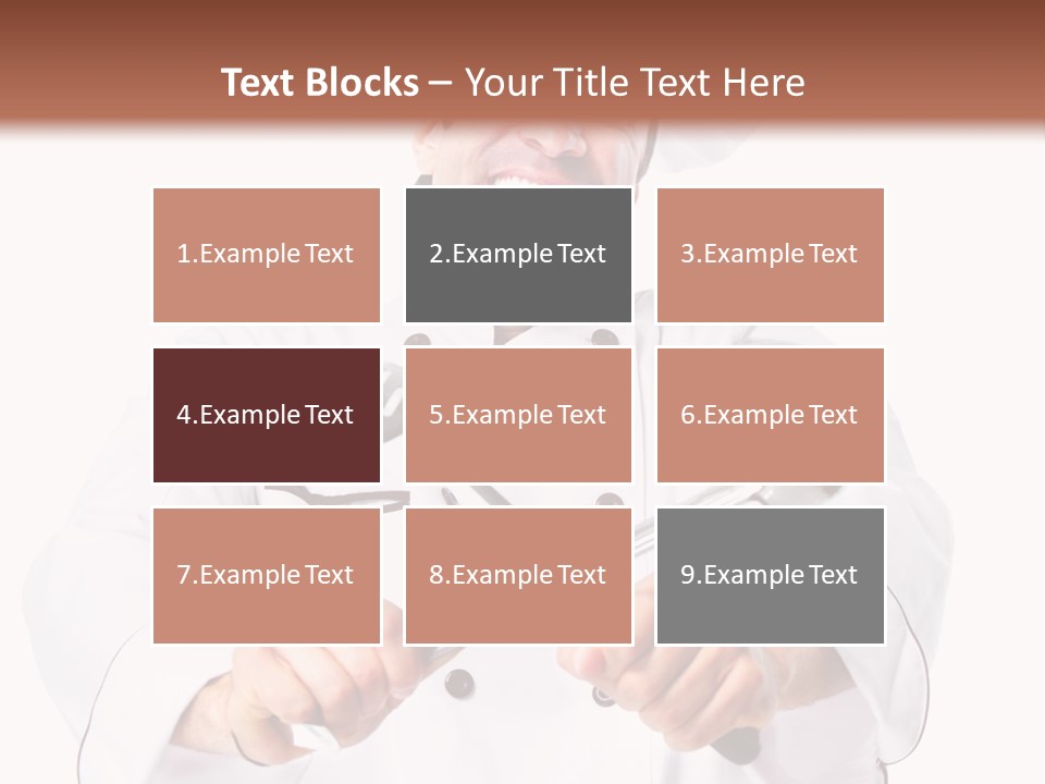 Adult White Baker PowerPoint Template