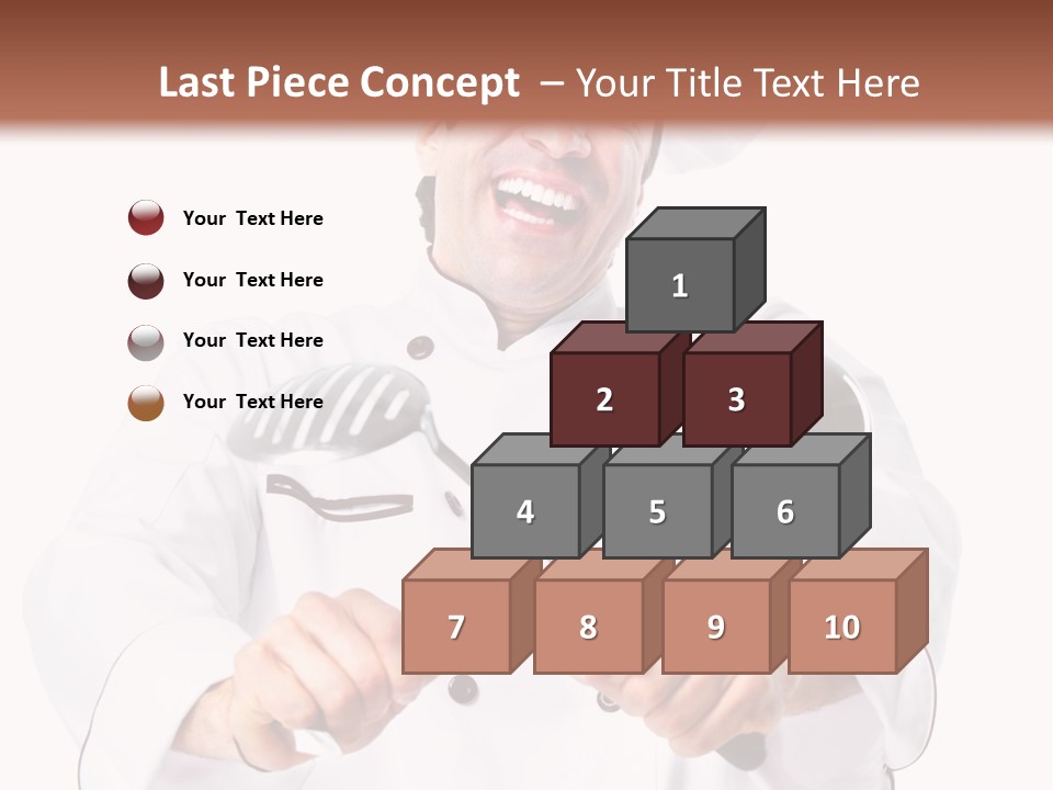 Adult White Baker PowerPoint Template