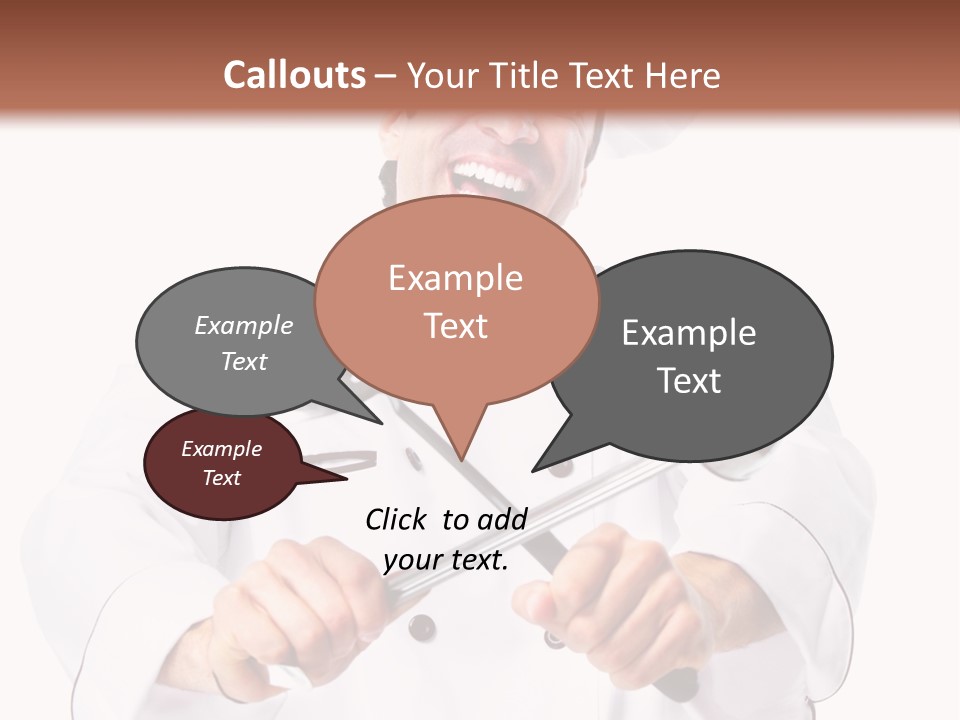 Adult White Baker PowerPoint Template