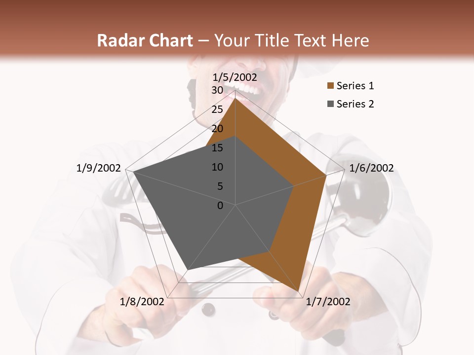 Adult White Baker PowerPoint Template