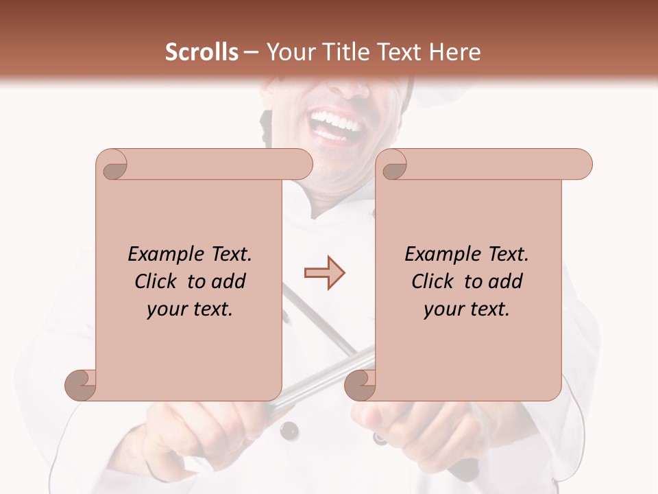 Adult White Baker PowerPoint Template
