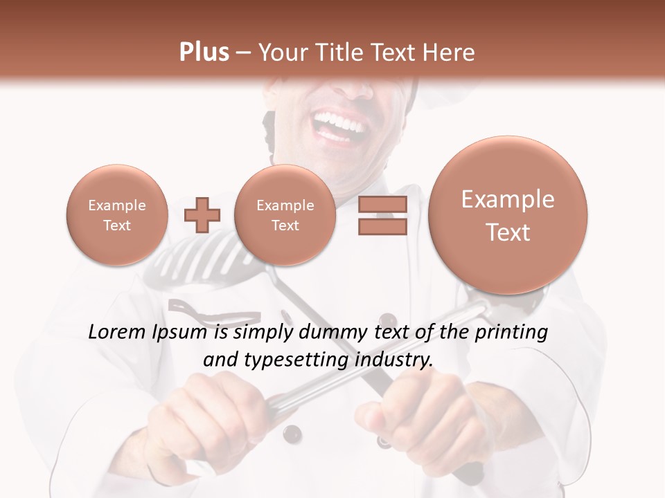Adult White Baker PowerPoint Template
