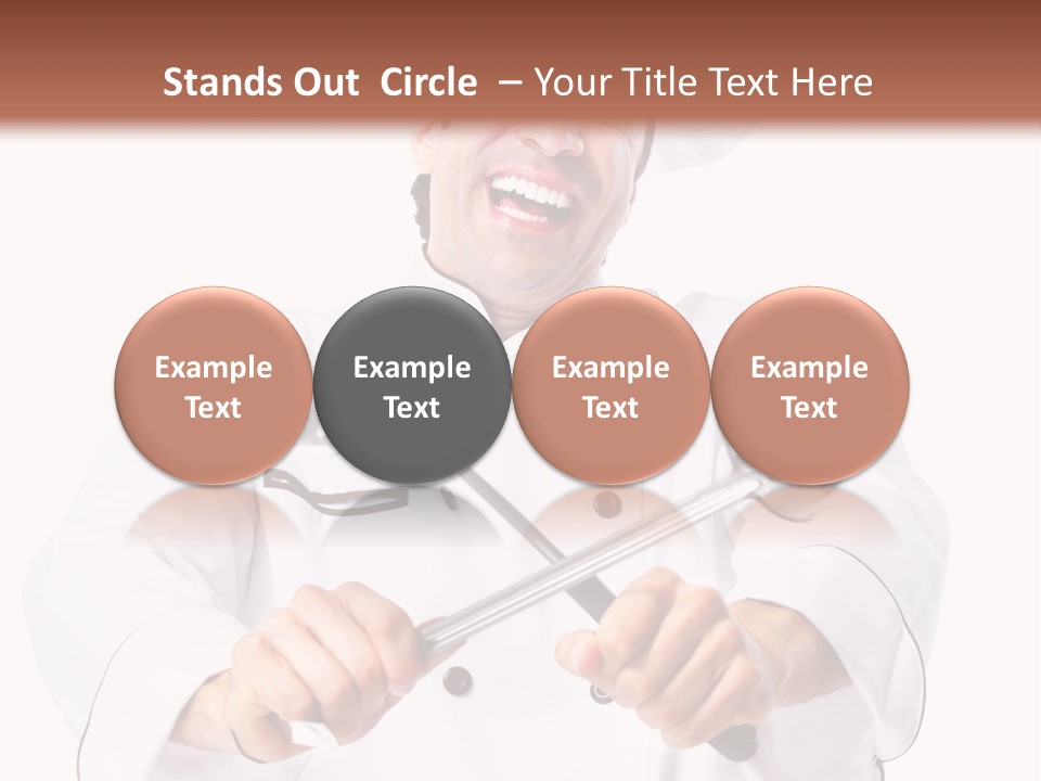 Adult White Baker PowerPoint Template