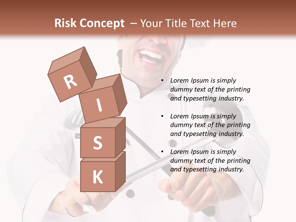 Adult White Baker PowerPoint Template