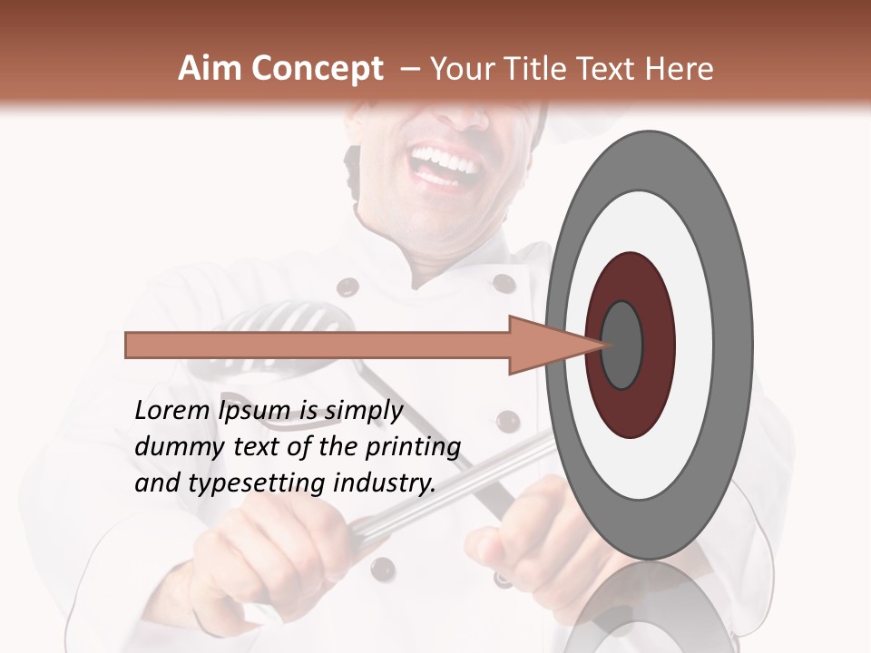 Adult White Baker PowerPoint Template