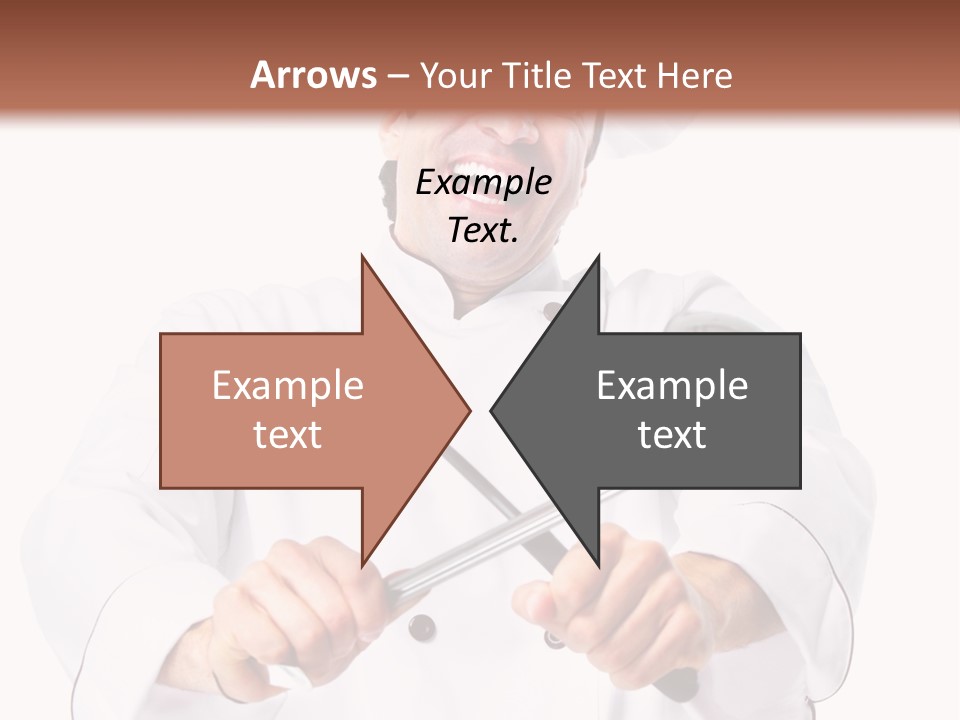 Adult White Baker PowerPoint Template