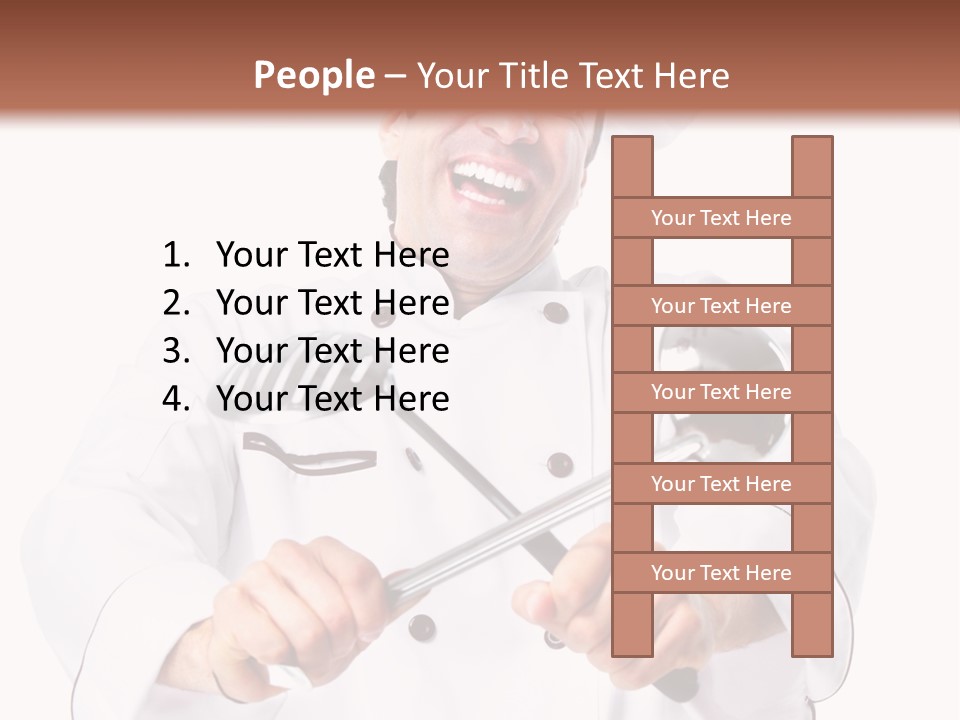 Adult White Baker PowerPoint Template