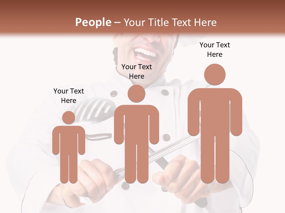 Adult White Baker PowerPoint Template