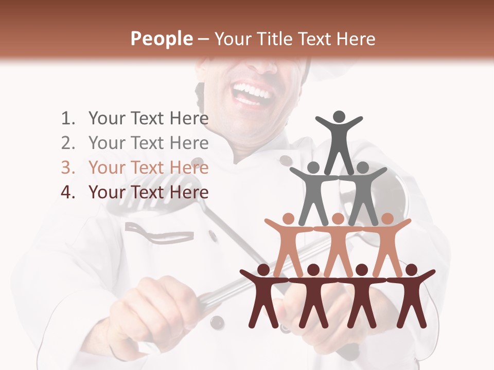 Adult White Baker PowerPoint Template