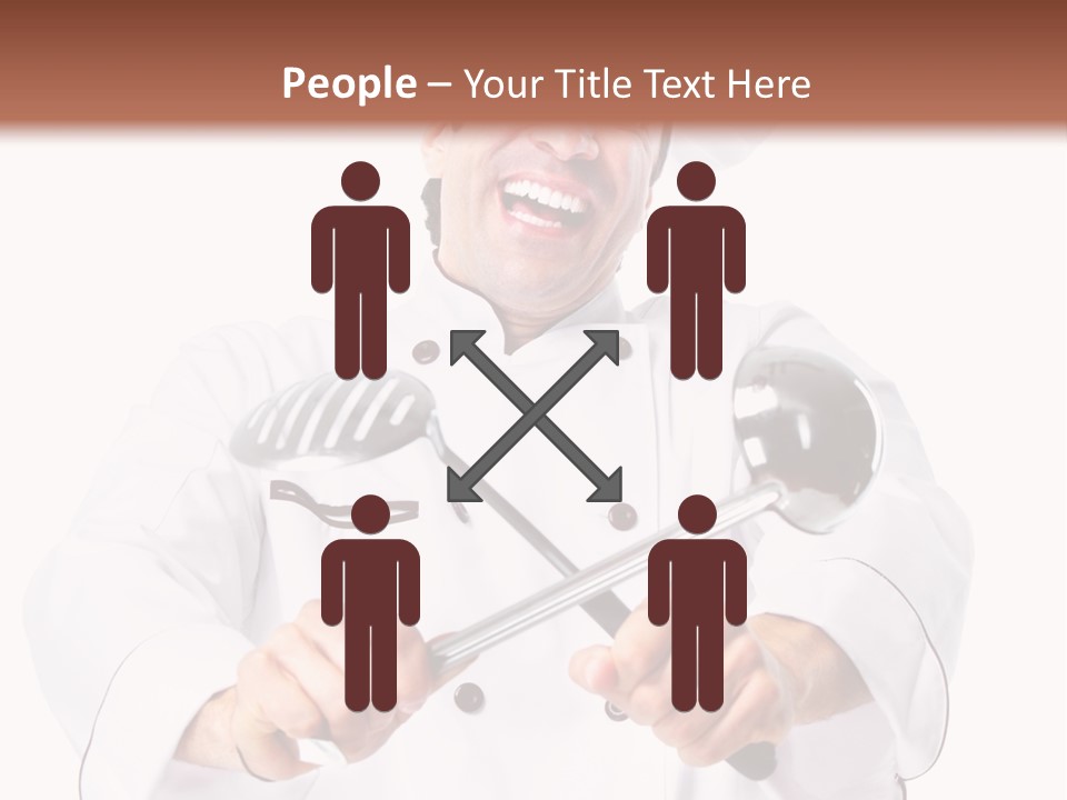 Adult White Baker PowerPoint Template