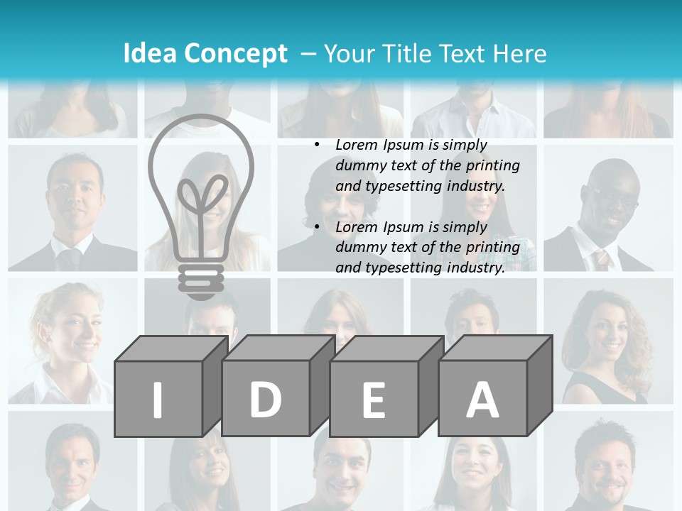 Mosaic Fat Different PowerPoint Template