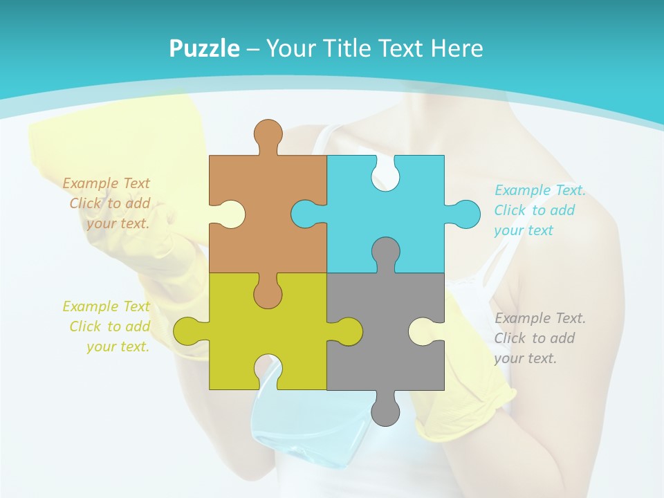 Alone Domestic Female PowerPoint Template