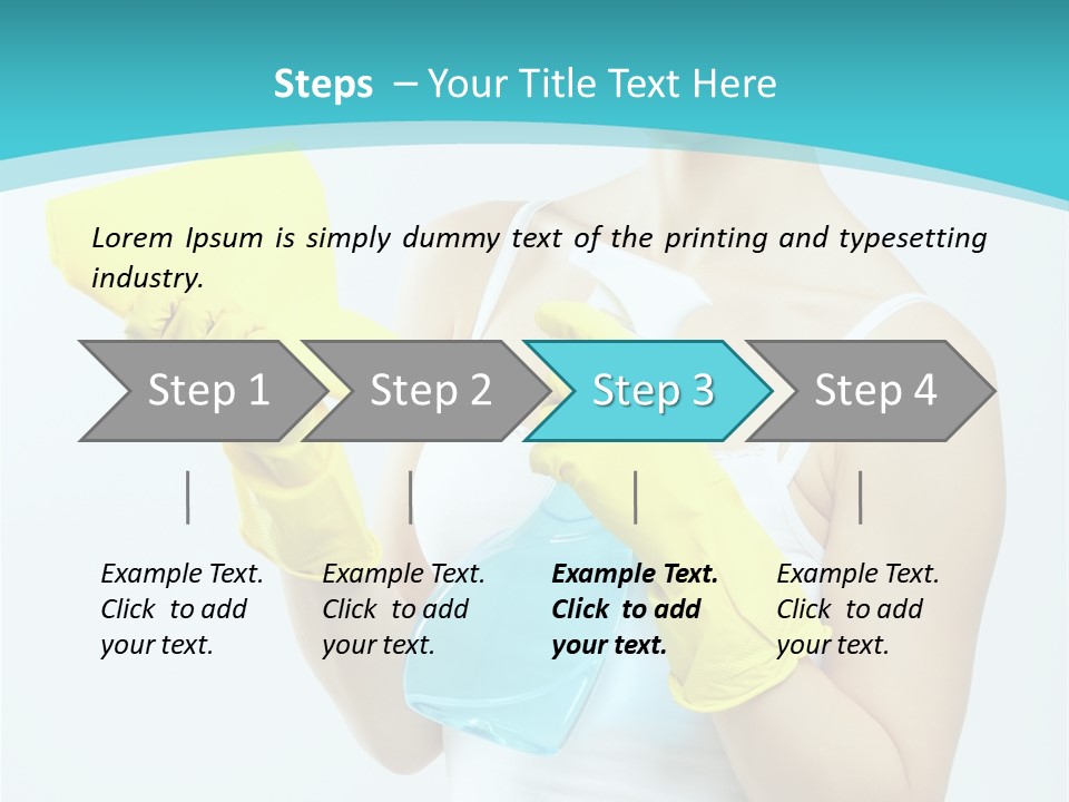 Alone Domestic Female PowerPoint Template