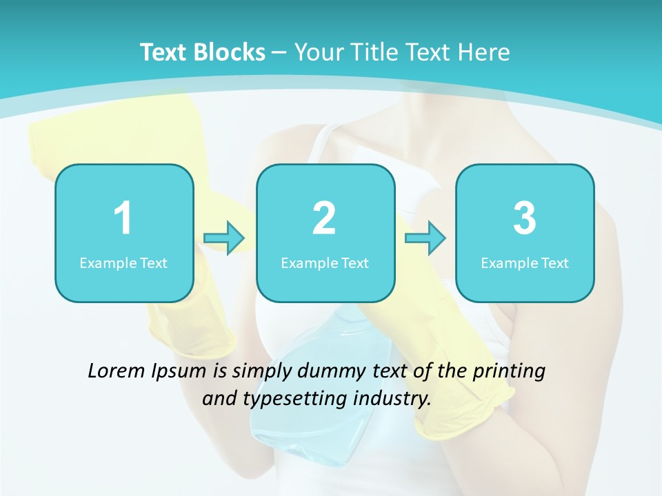Alone Domestic Female PowerPoint Template