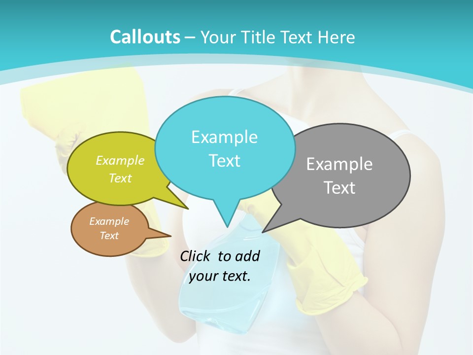 Alone Domestic Female PowerPoint Template