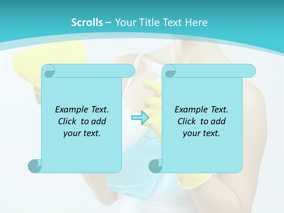 Alone Domestic Female PowerPoint Template